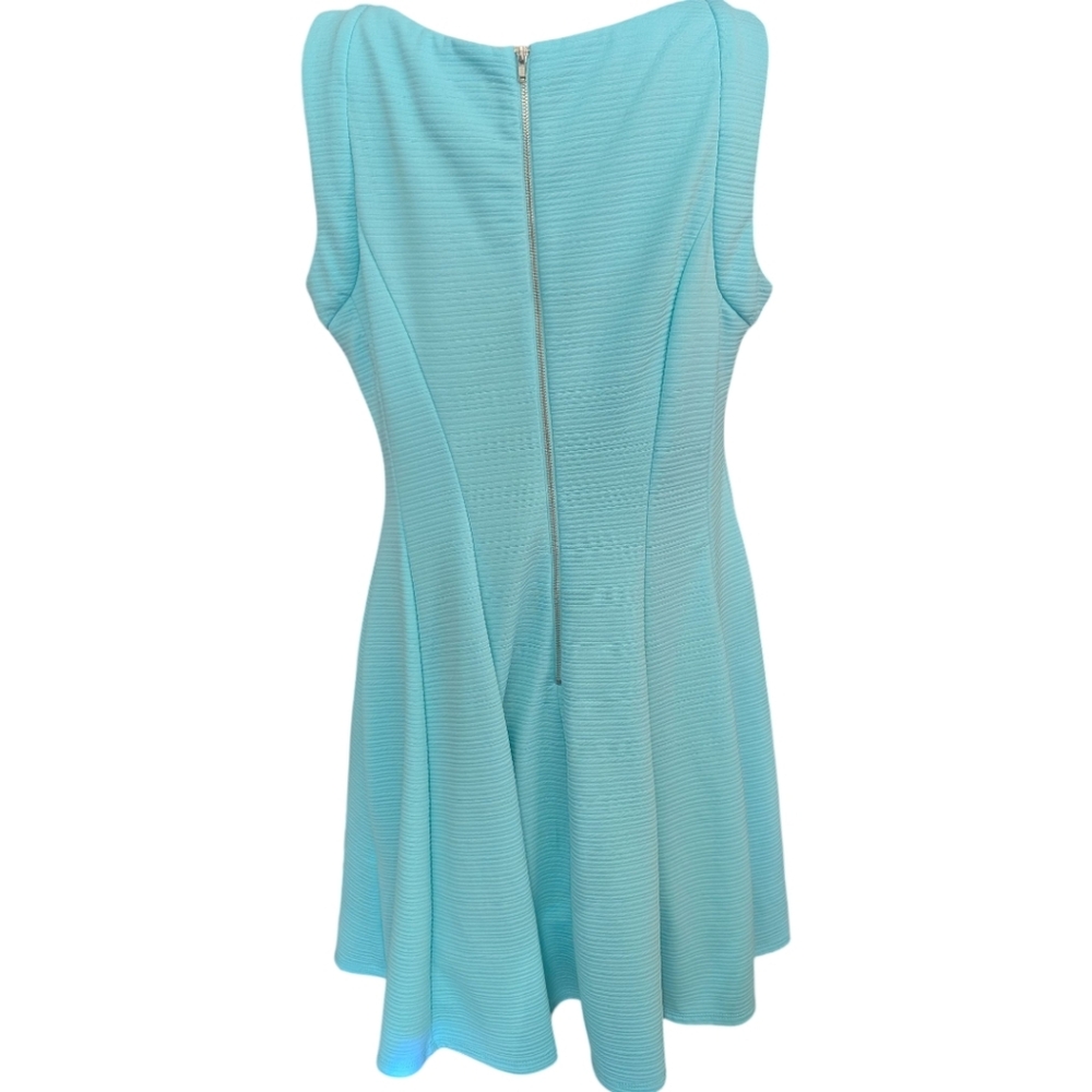 Consigned - Like New - Gabby Skye Aqua Textured Dress - Picture 2 of 6